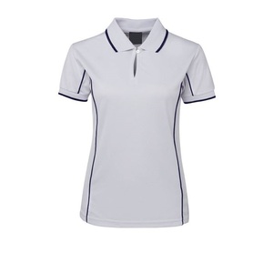 100% pur coton vente en gros usine blanc à manches courtes doux multicolore Logo personnalisé polos pour femmes fournisseur de BD - Product Image 5