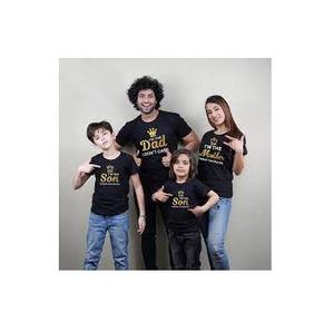 Vêtements en coton pour fille, famille Cool, 100% coton, vente en gros, été, personnalisé, confortable, grande taille, famille, t-shirts papa et maman - Product Image 6