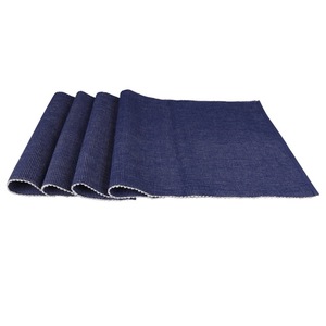 Mantel Individual de mesa de costilla de algodón 100%, manteles individuales de lino con patrón cuadrado sólido moderno de lujo para el hogar, hoteles, bodas tejidas - Product Image 6