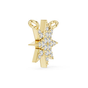 จี้เพชรทรงกลมทองคำขาว 14K สไตล์ชาติพันธุ์สำหรับผู้หญิง - ได้รับการรับรองจาก IGI เหมาะสำหรับงานปาร์ตี้ เพชรคุณภาพสูงเพิ่งเพาะเลี้ยง - Product Image 5