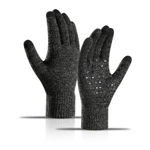 Winter Waterproof Warm Knitted Gloves Thickened <b>Padded</b> for Screen Anti-Slip for Outdoor Riding and Daily Use in Cold Weather - Product Image 4