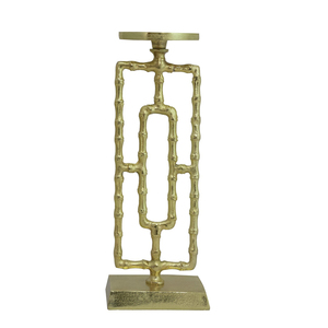 Candelero antiguo dorado de forma redonda caliente y atractivo, diseño único, candelabro de luz T de lujo con acabado dorado para sala de estar - Product Image 2