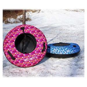 Toboggan à tube <span class=keywords><strong>de</strong></span> neige traîneau gonflable d'hiver robuste aller au sport pour enfants adultes jeux <span class=keywords><strong>de</strong></span> neige en plein air matériau résistant au froid Durable - Product Image 1