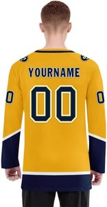 Le plus populaire concevez votre propre logo uniforme de hockey sur glace grande taille pour adulte - Product Image 3