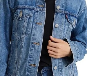 แจ็กเก็ตยีนส์สำหรับผู้หญิงน้ำหนักเบาเสื้อแจ็กเก็ตผ้ายีนส์ป้องกันริ้วรอยสำหรับใส่กลางแจ้ง - Product Image 4