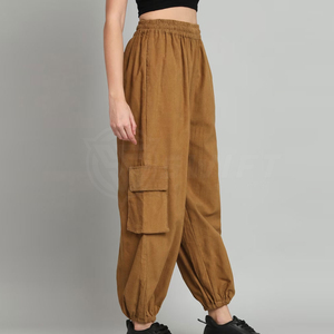 Pantalon d'hiver pour femmes le plus vendu sur mesure de bonne qualité taille élastique taille adulte respirant mi plat avant marque privée - Product Image 3