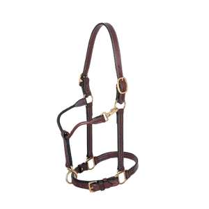 New AL RAHMAN TACKS AL-LH-209 Leather Dressage Halter Genuine Leather Plain Fancy <b>Stitch</b> Horse Training Purpose Sale Low Price - Product Image 2