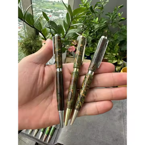 Stylo à bille en bois de ronce fait à la main de luxe personnalisé largeur d'écriture de 0.7mm cadeau parfait pour les amateurs de café - Product Image 6