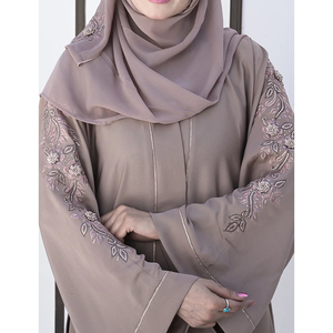 Wholesale Custom Designed Solid Color Modest Dress <b>Abaya</b> Women Islamic Clothing Muslim Loose Elegant <b>Abaya</b> In Low MOQ - Product Image 6