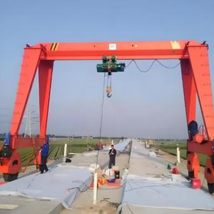 5 10 15 20 Ton Tek Kirişli Elektrikli Lastik Tekerlekli Mobil Portal Vinç - Product Image 4