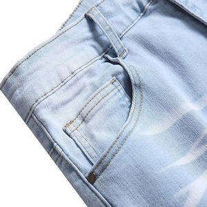 Pantalones de mezclilla ajustados, pantalones vaqueros rectos transpirables cómodos para hombre, precio al por mayor de moda para ropa de verano e invierno - Product Image 5