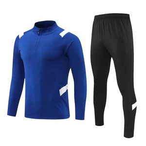 Chándal deportivo Unisex de alta calidad, uniforme de calentamiento de fútbol de baloncesto, conjunto de chaqueta y pantalón con cremallera de entrenamiento elástico - Product Image 3