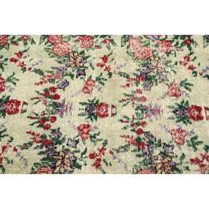 Tapis vintage 3,8x6,6 pieds, tapis turc, tapis patchwork rouge - Product Image 5