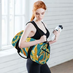 Bolsa de lona plegable de poliéster Oxford impermeable de alta calidad para mujer, bolsa deportiva de viaje de gran capacidad, zapatillas de estilo de negocios - Product Image 6