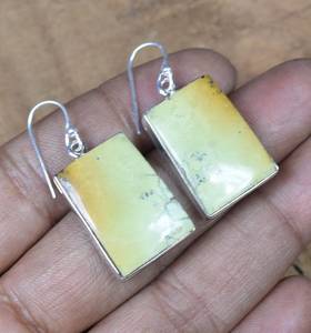 Boucles d'oreilles en argent sterling avec turquoise naturelle, bijoux en pierres précieuses faits à la main, cadeau élégant pour femmes - Product Image 4