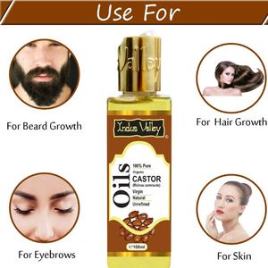 Indus Valley Advanced Premium <b>Organic</b> Carrier <b>Castor</b> <b>Oil</b> <b>Cold</b> <b>Pressed</b> for Hair and Skin Growth Hexane Free Good Price - Product Image 3
