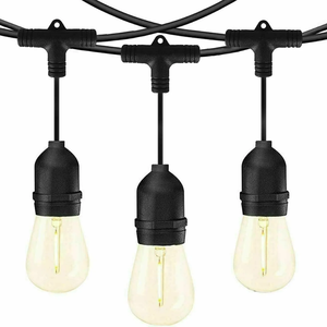 Catena luminosa da giardino esterna con 15 portalampada E27 14.4mt prese fisse lampadine non incluse - Product Image 4