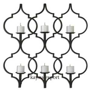 Bougeoir artisanal en métal de styliste, support de bougie en métal en verre et en métal pour les décors de maison, utilisation en gros, nouvelle collection - Product Image 6