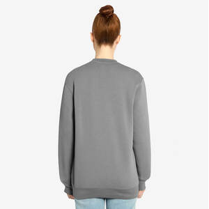 Ladies Power blend Fleece Crewneck Fleece Cotton <b>Sweatshirt</b> - Product Image 3