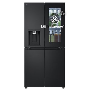 Refrigerador Instaview GMG860EPBE NatureFresh Total No Frost con Puertas Francesas, Acabado en Acero Negro, Clase E (835x73x178,7 cm) - Product Image 1