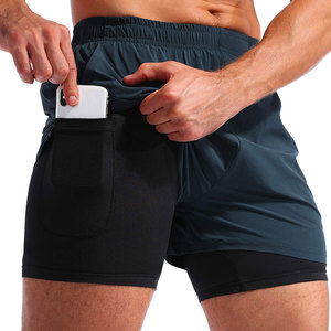 กางเกงขาสั้นออกกำลังกายผ้ายืดแบบมีกระเป๋าสำหรับผู้ชายกางเกงขาสั้นออกกำลังกายสไตล์สตรีทปรับโลโก้ได้ตามต้องการ - Product Image 6