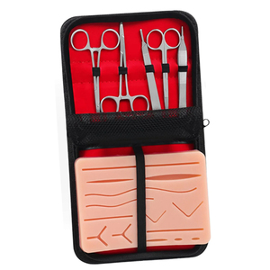 Kit de Práctica de Sutura de Acero para Estudiantes, Set Ortopédico de Entrenamiento Médico, Herramientas de Sutura, Almohadilla de Piel para Educación Clínica - Product Image 4