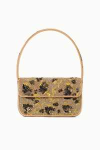 <b>Pink</b> Beaded Shoulder <b>Bag</b> Gemini Zodiac Swan Embroidery Glass Beads Purse Ladies Evening Party <b>Clutch</b> Mirror Work Satchel Handbag - Product Image 3