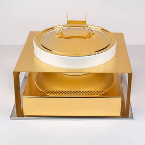 Roll Top Silver Self-Closing Stainless Steel Gas <b>Fuel</b> 3L-6L Wedding <b>Chafing</b> Dish Food Warmer Buffet Catering Restaurant Hotel - Product Image 1