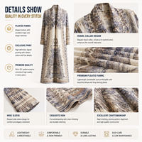 Robe plissée personnalisée pour femme, fabricant OEM de vêtements de mode, fournisseur de marques privées pour boutiques, petites séries