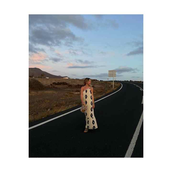 PATTERNED DRESS WITH ASYMMETRIC SKIRT