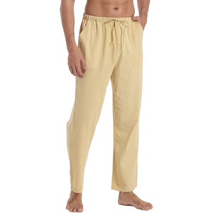 2025 Vintage grande taille hommes pantalons haute qualité léger tricoté toile séchage rapide taille moyenne Style lavé - Product Image 1