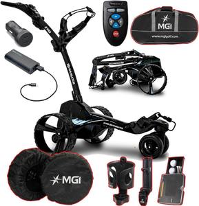 NOUVEAU Chariot de golf manuel en acier inoxydable, télécommandé, avec finition en laine cousue main, fabriqué aux États-Unis, modèle Navigator, en lot - Product Image 2