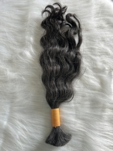 Extensiones de Cabello Natural Remy Indio al Por Mayor, Ondulado, para Trenzas, Tejido a Mano, Sin Químicos - Product Image 4