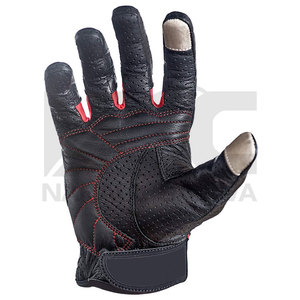 Gants de moto pour hommes en cuir véritable bon marché Gants d'équitation de moto fabriqués par des professionnels pour unisexes - Product Image 3