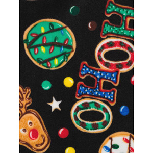 Leggings de yoga pour femmes à taille haute, imprimé Noël, longueur intégrale, extensibles dans les quatre sens, en spandex et polyester, avec design appliqué - Product Image 6