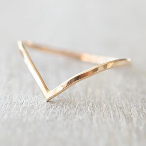 Courbé martelé Texture bande Or Rempli Conception Unique À La Main Solide 925 En Argent Sterling Femmes Fille Cadeaux D'anniversaire En Gros - Product Image 1