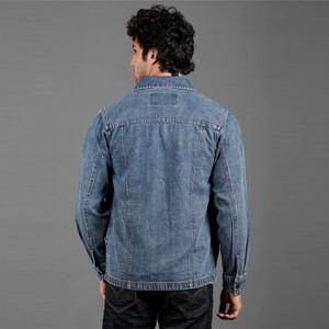 OEM Custom Casual <b>Men</b> <b>Denim</b> <b>Jacket</b> - Classic and Stylish Jean <b>Jacket</b> <b>for</b> Everyday Wear and Layering - Product Image 1