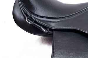 Selle de cheval en cuir véritable de qualité supérieure avec logo personnalisé, selle d'équitation confortable, tissu standard - Product Image 4