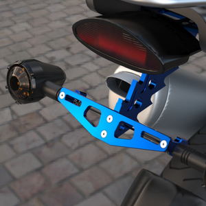 Support de plaque d'immatriculation de <span class=keywords><strong>moto</strong></span> en alliage d'aluminium CNC, support de queue de poisson, support de plaque d'immatriculation, anodisé, réglable, universel, montage arrière - Product Image 3