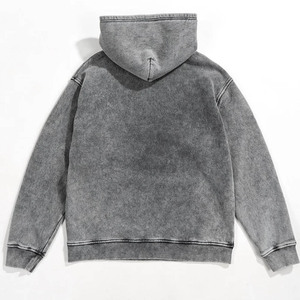 เสื้อมีฮู้ดปักลายไซส์ใหญ่พิเศษของผู้ชายเสื้อฮู้ดลาย330GSM-500GSM ออกแบบได้ตามต้องการปักขนาดพลัสไซส์ - Product Image 4