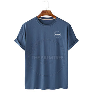 Camiseta Lisa teñida, ropa cómoda de talla grande para hombre, ropa informal, camisetas a la venta - Product Image 1