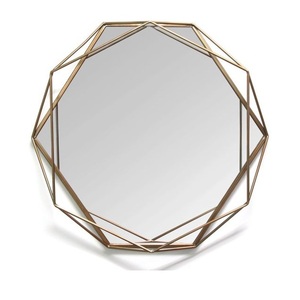 Modern Style Metal Wall <b>Mirror</b> Hot Selling Metal Wall <b>Mirror</b> <b>Gold</b> Color Finished for Hotels and Home Restaurant Decoration - Product Image 2