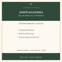 Kapsul Softgel Minyak Biji Hitam Ashwagandha 500mg Vegan Label Pribadi OEM untuk Imunitas dan Rambut