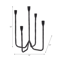 Élégant porte-bougie en aluminium pour salon et décoration d'anniversaire, ornement de table moderne résistant à la chaleur, accessoires pour la maison