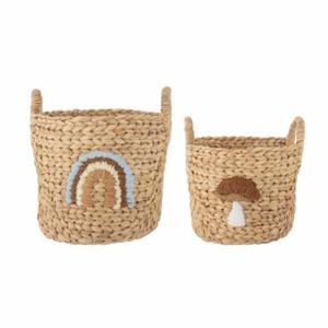 Panier en jacinthe d'eau Agnes Nature Boîte de rangement décorative - Product Image 1