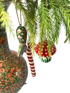 Bastón de caramelo de Navidad rojo/blanco adorno colgante decoración árbol de vacaciones guirnaldas y coronas - Product Image 4