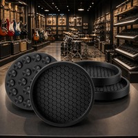 Patins de protection antidérapants en caoutchouc alvéolé pour meubles, patins ronds pour pieds de tables, bureaux et mobilier de magasin de musique