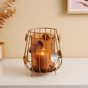 Luxury Metal <b>Candle</b> Stand with Unique Design <b>for</b> Dinner Room Wood Candleholders <b>Lanterns</b> <b>Candle</b> Jars - Product Image 3