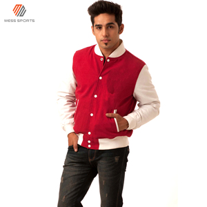 2024 MESS SPORTS High Quality Fashionable <b>Men's</b> Baseball Wool Polyester Sleeves Reversible Breathable Winter <b>Long</b> Horn <b>Jackets</b> - Product Image 2