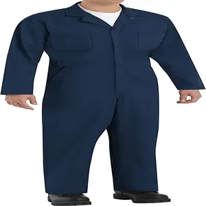 OEM Safty Workwear Mens Construção Trabalho Algodão Macacões Macacões Boilersuit Top Venda Industrial Coverall Trabalho Desgaste